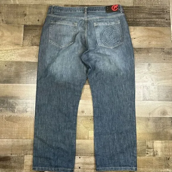 Ecko Unltd Jeans mens Size 38 x 29 Slim Straight Jeans rhino pocket y2k - Picture 8 of 9